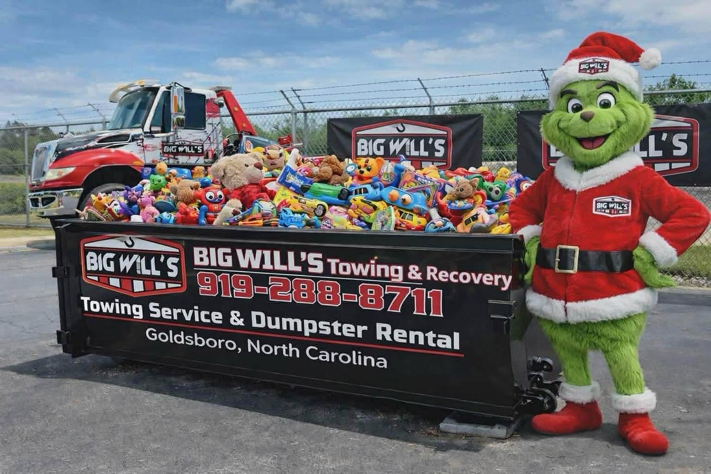 Big Will's at the annual Goldsboro community Christmas event